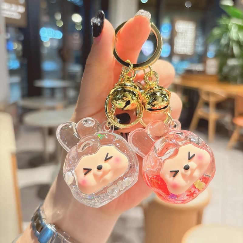 Magic bag---Lilith /Labubu/Kiki Sparkle Keychain----Open in live