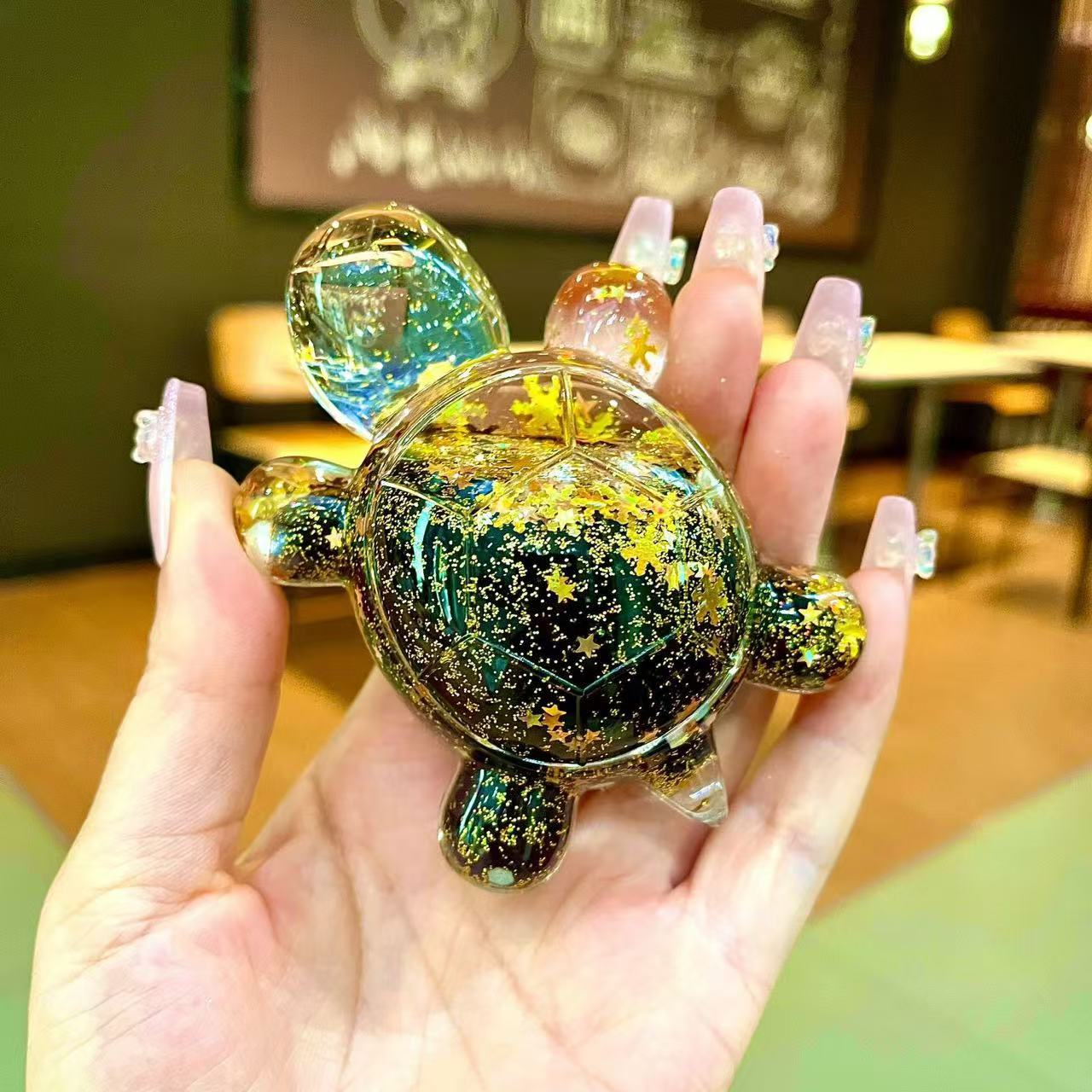 Magic Bag---New Glitter Grandpa Turtles Luminous Room Decoration---Open in Live