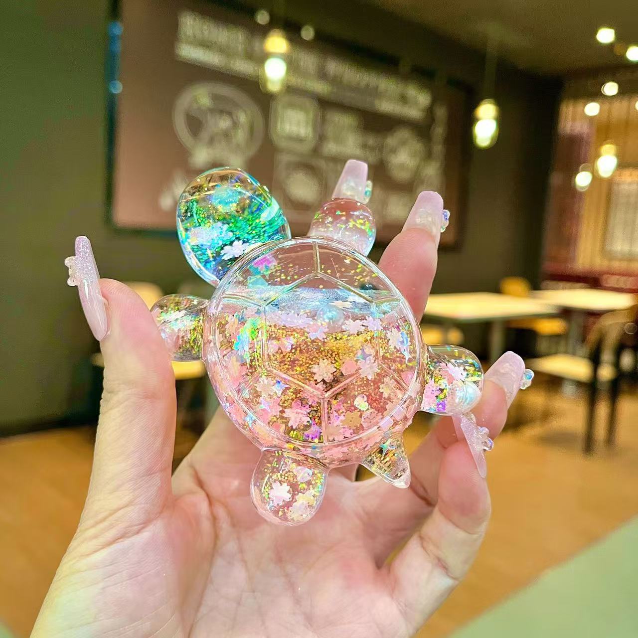 Magic Bag---New Glitter Grandpa Turtles Luminous Room Decoration---Open in Live