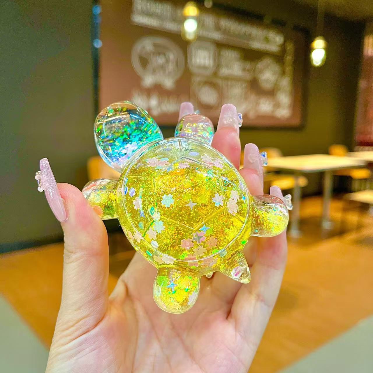 Magic Bag---New Glitter Grandpa Turtles Luminous Room Decoration---Open in Live