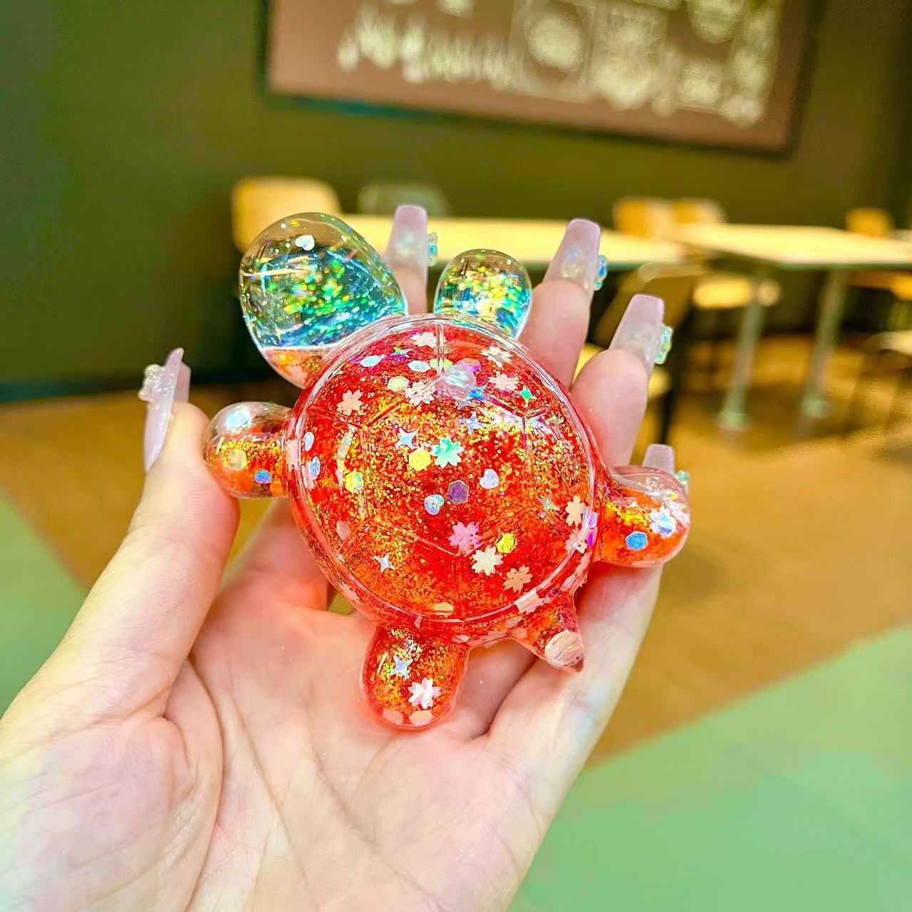 Magic Bag---New Glitter Grandpa Turtles Luminous Room Decoration---Open in Live
