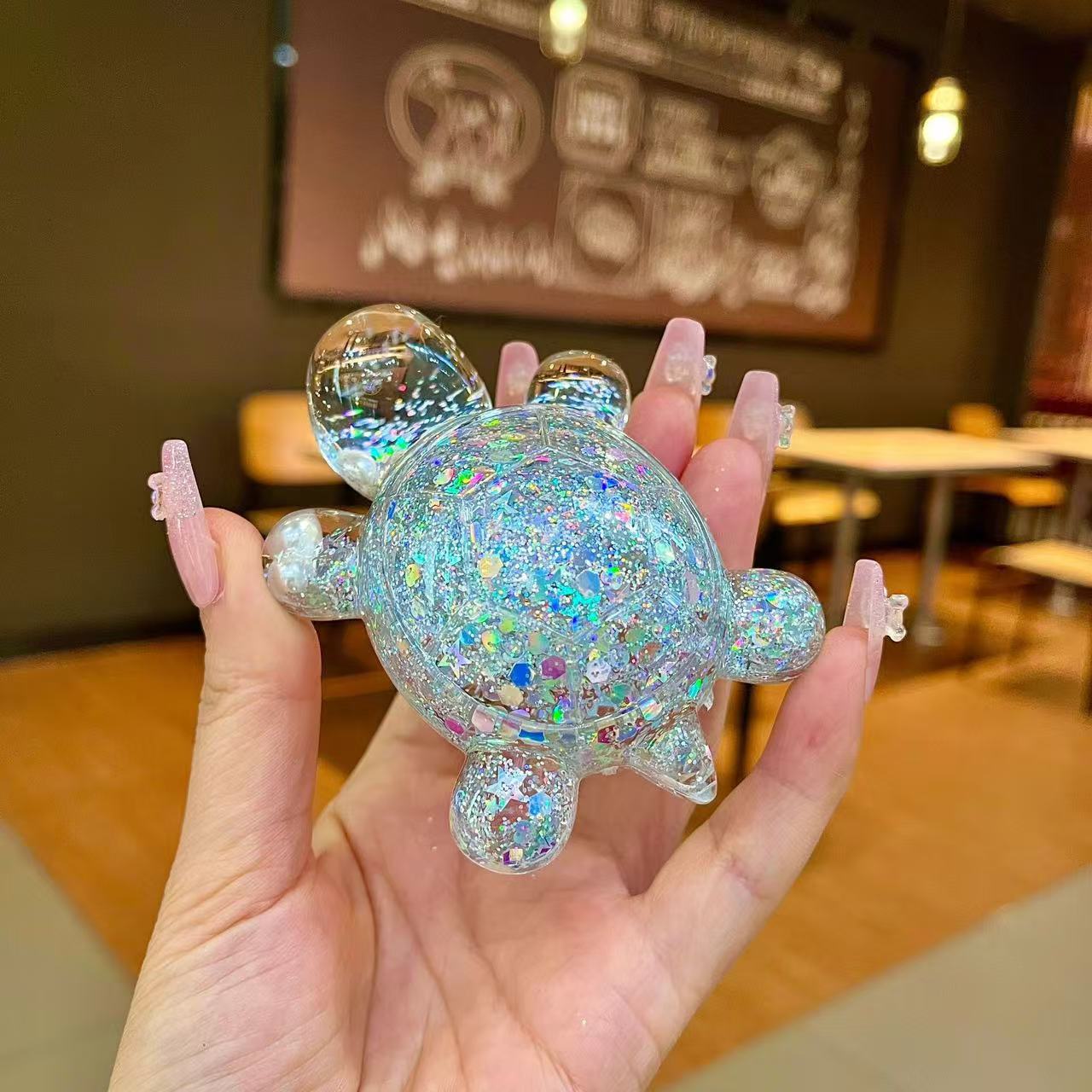 Magic Bag---New Glitter Grandpa Turtles Luminous Room Decoration---Open in Live