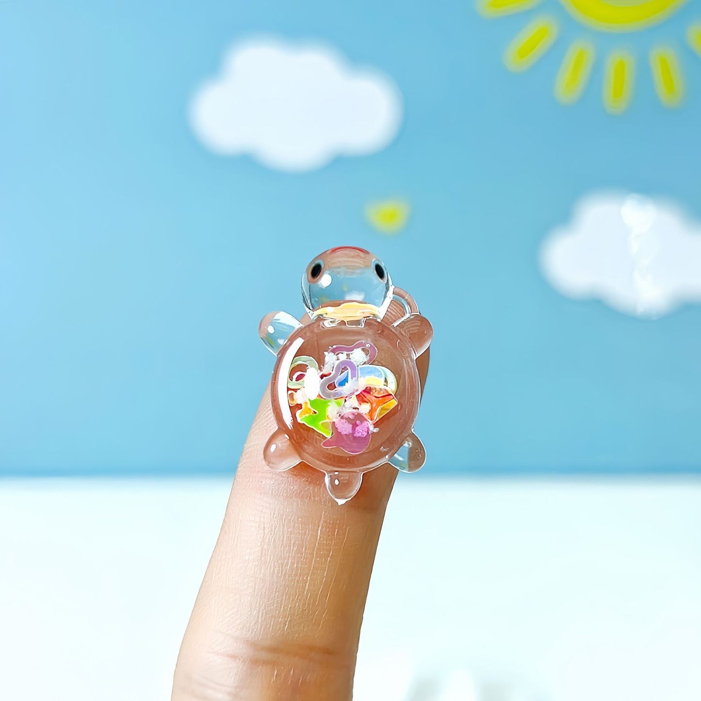 Magic Bag---Luminous Baby Clear Turtles Size 27*18mm