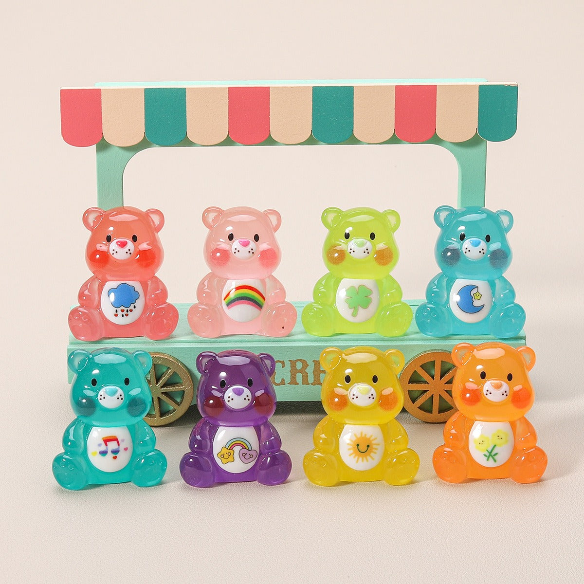 Magic Bags---Luminous Rainbow Bear Size 3.25*3.7cm (Open in live)