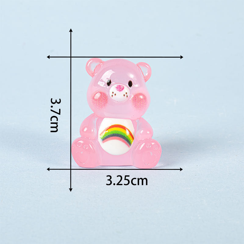 Magic Bags---Luminous Rainbow Bear Size 3.25*3.7cm (Open in live)