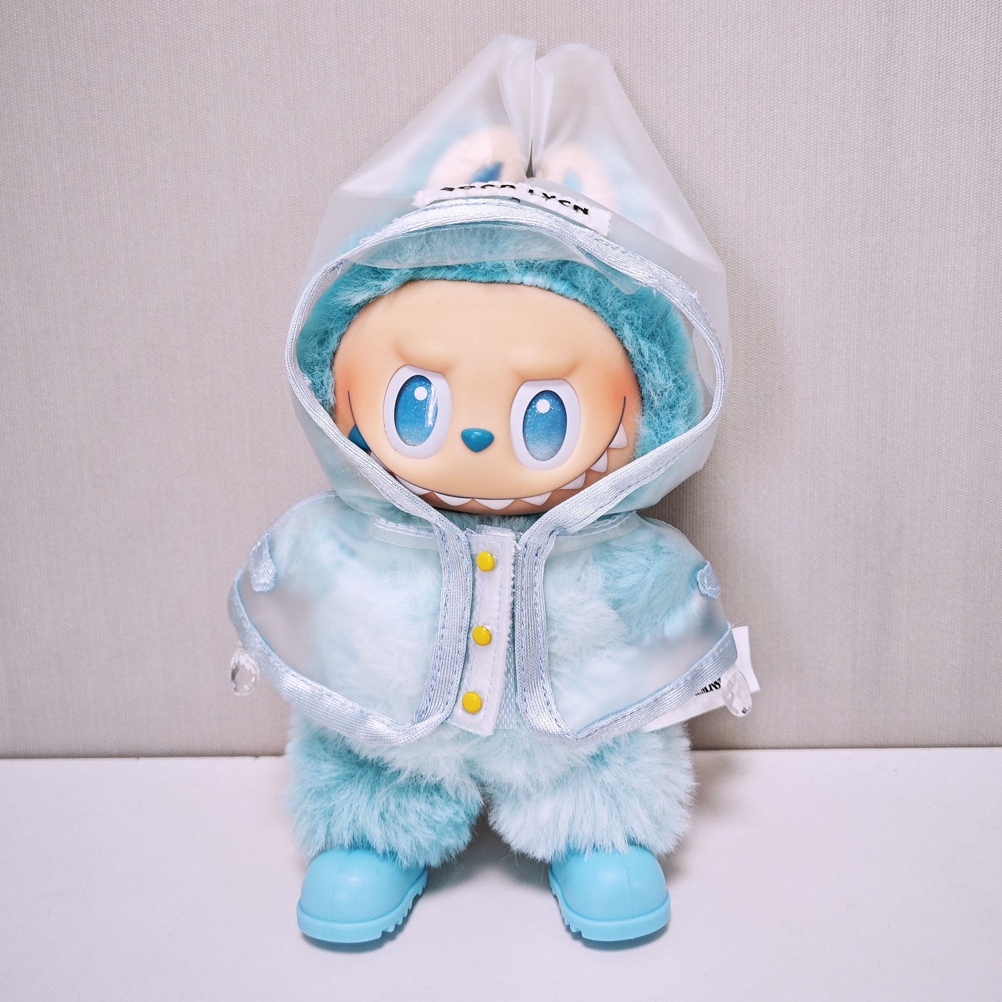 Labubu Raincoat For 15-17cm Doll Clothes Suspender Skirt Shoes Outfits Set