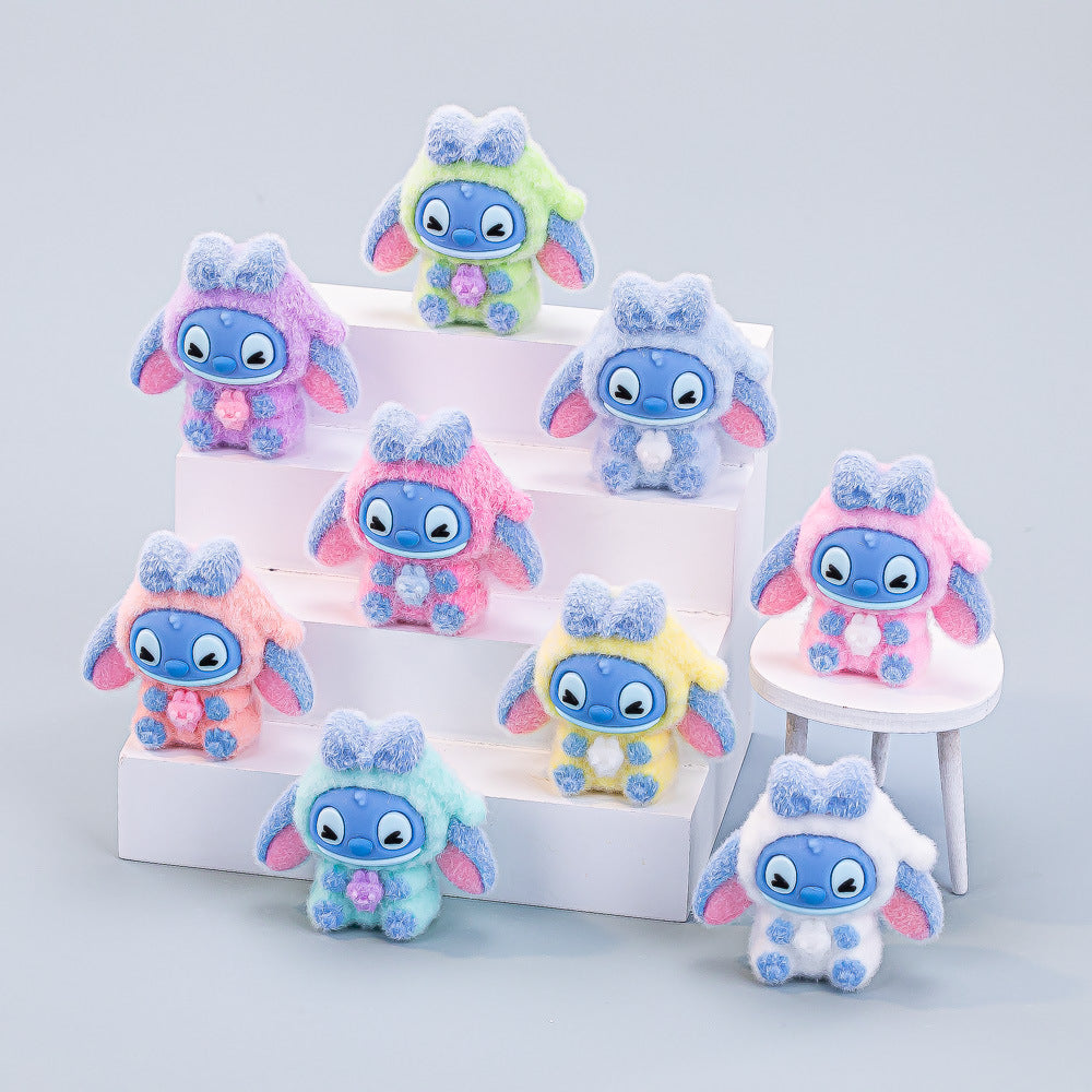 Magic Bag---Bow Stitch Keychain Desk Ornament Size 3.95*4.1cm