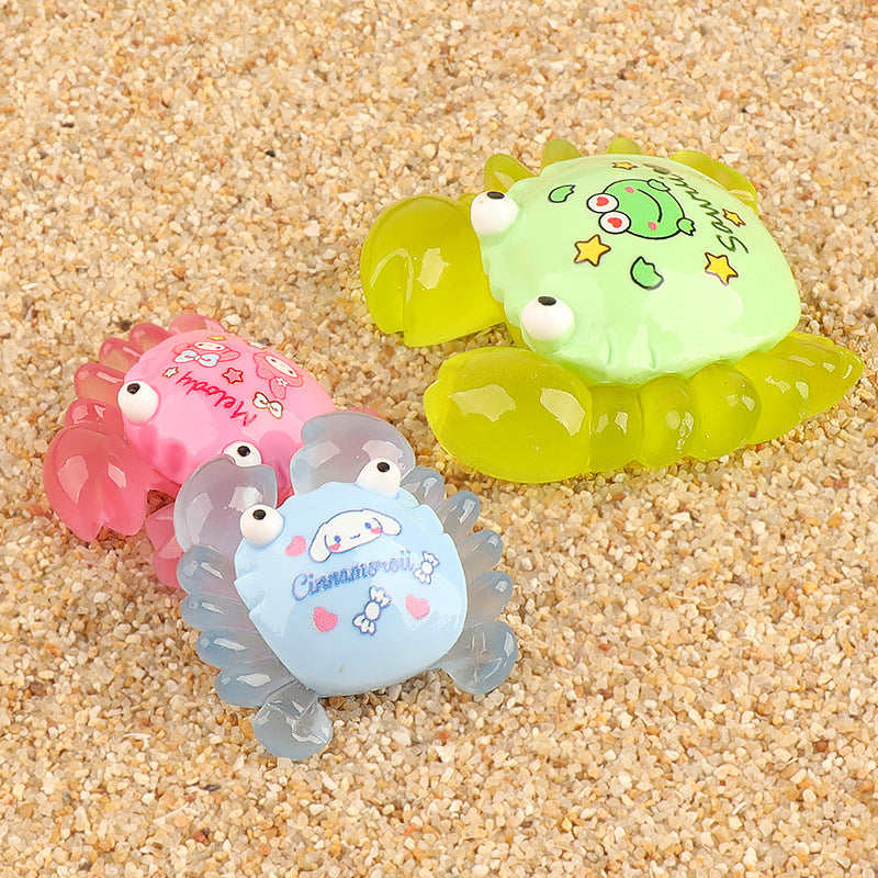 Magic Bag---Grandpa Crabs Luminous Sanrio Decoration (Size:50.6*52.4mm)---open in live