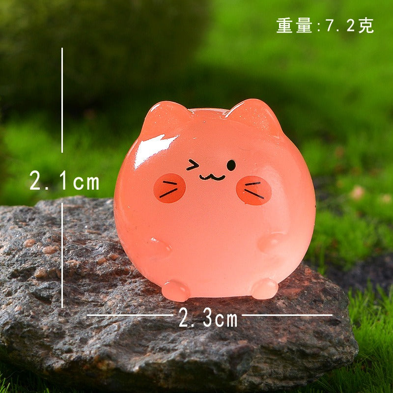 Magic Bag---Luminous Resin Cat Size 2.1*2.3cm
