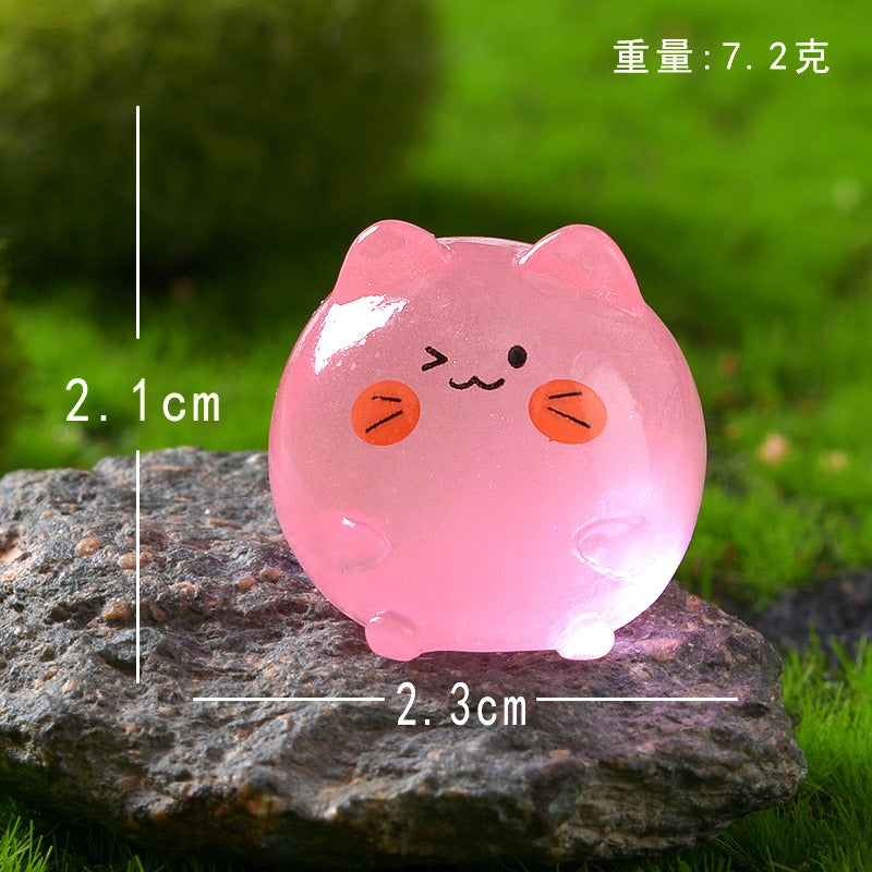Magic Bag---Luminous Resin Cat Size 2.1*2.3cm