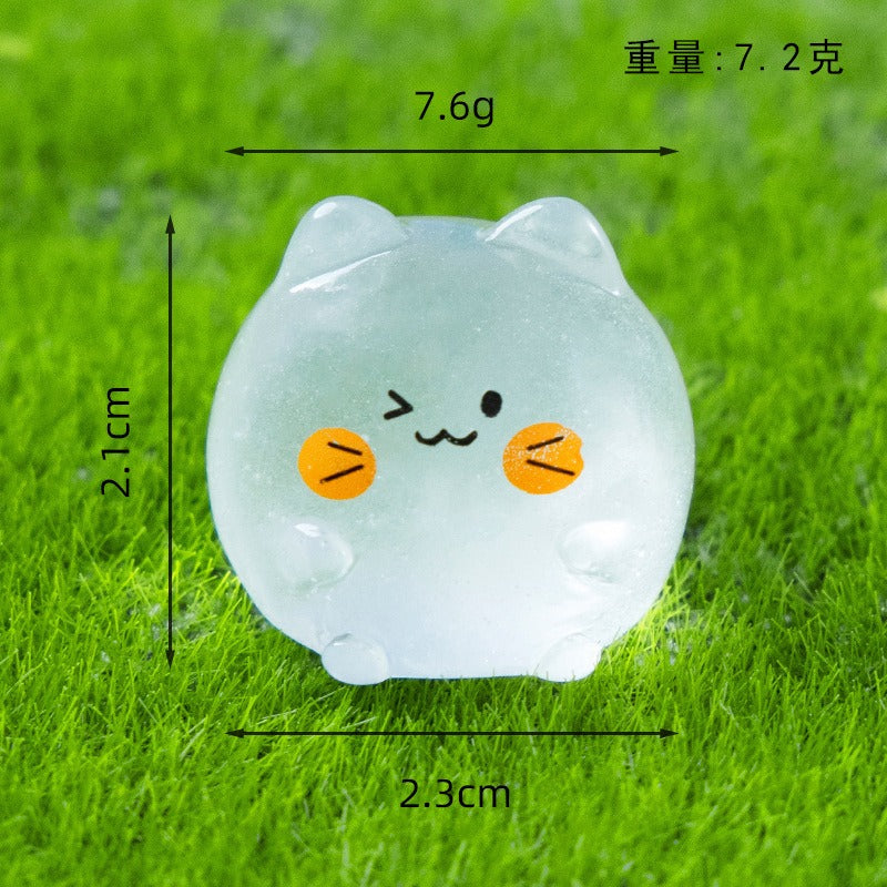 Magic Bag---Luminous Resin Cat Size 2.1*2.3cm