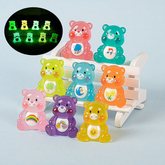 Magic Bags---Luminous Rainbow Bear Size 3.25*3.7cm (Open in live)