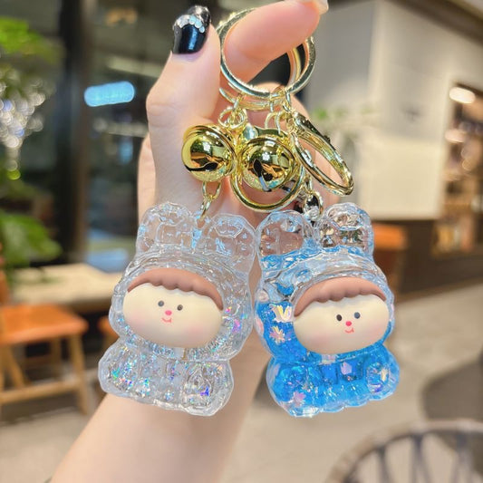 Magic bag---Lilith /Labubu/Kiki Sparkle Keychain----Open in live