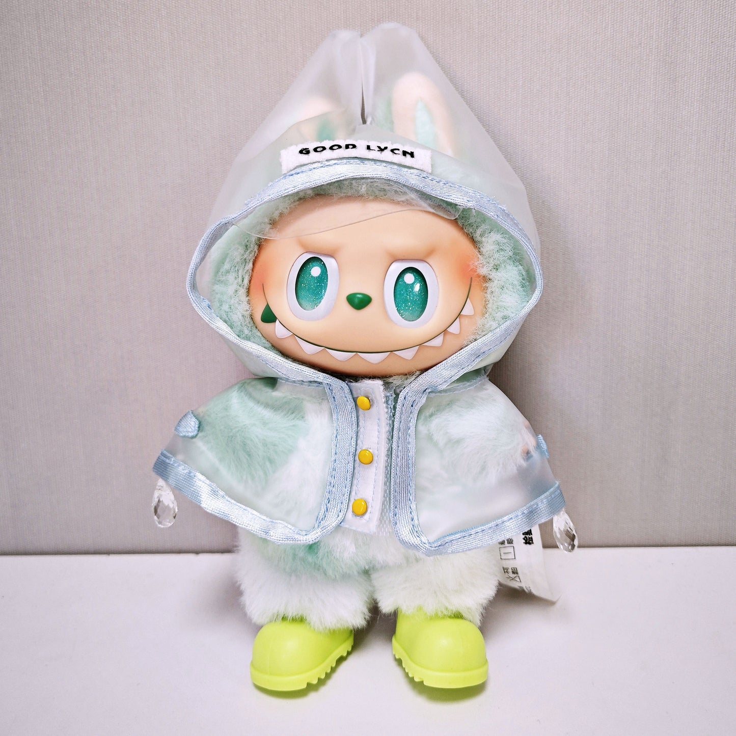 Labubu Raincoat For 15-17cm Doll Clothes Suspender Skirt Shoes Outfits Set