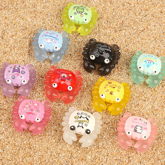 Magic Bag---Grandpa Crabs Luminous Sanrio Decoration (Size:50.6*52.4mm)---open in live